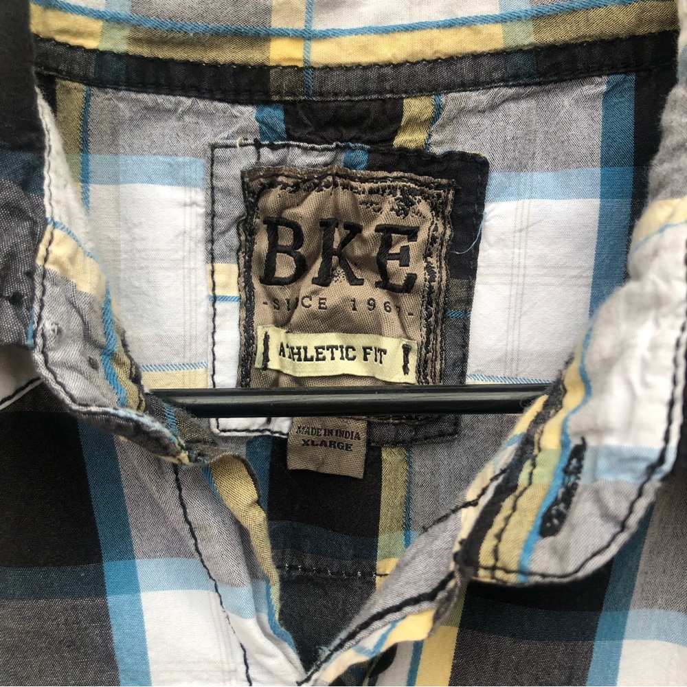 Bke Plaid Oxford Shirt size XL - Picture 11 of 11